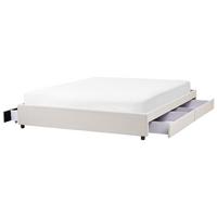 BETT 180/200 cm Hellbeige Prades - Beige, Textil (180/200cm) - Beliani