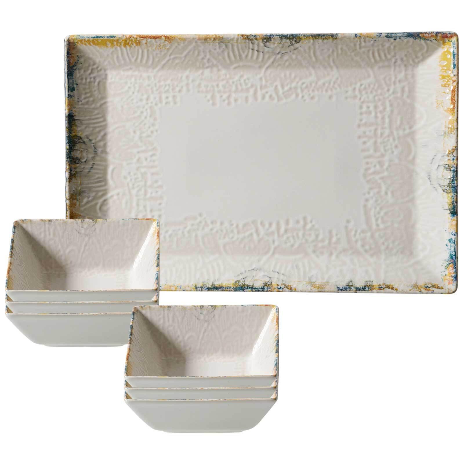 SERVIER-SET Alfonso beige 7-tlg. - Beige, Keramik (2/2/2cm) - Ritzenhoff Breker
