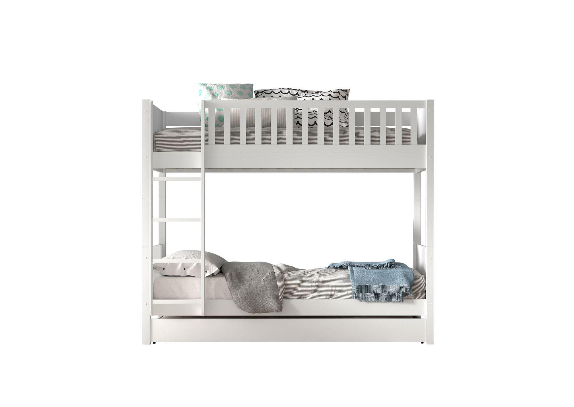 ETAGENBETT Karyl 208x175x105 aus Massivholz in Weiß - Weiß, Holz (90/200cm) - 58aufmkessel