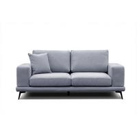 SOFA MEDIOLANE 2,5-Sitzer, hellblau - Hellblau, Holzwerkstoff/Textil (203/87/96cm) - Wozimo