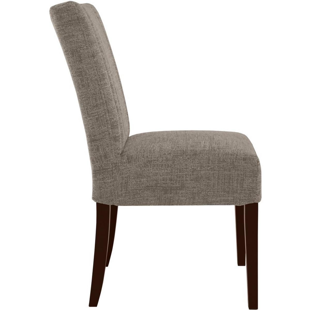 STUHL FREYA mit wengefarbenen Holzbeinen, Polsterstuhl, Hellbraun - Hellbraun/Wengefarben, Holz (47/94/42cm) - Beautysofa