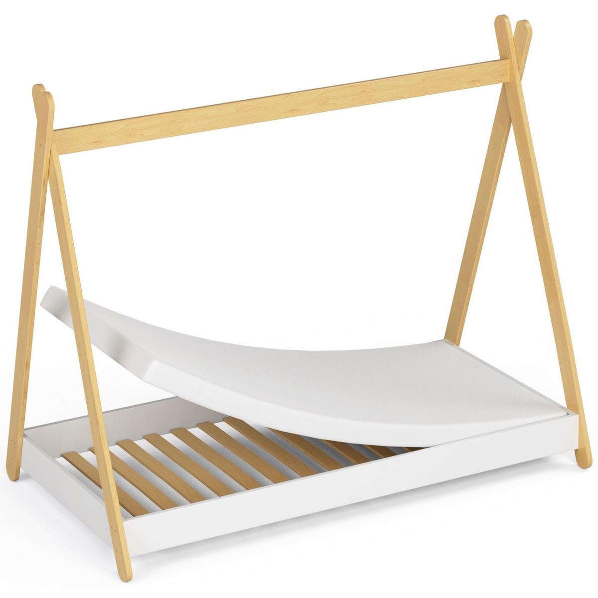 KINDERBETT Weiß 155/85/164 - Weiß, Holzwerkstoff (80/160cm) - RAUMHIRSCH FURNITURE