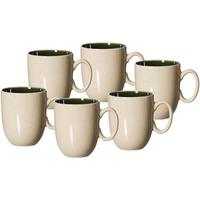 KAFFEEBECHER Skog Dunkelgrün 400 ml 6-tlg. - Dunkelgrün, Keramik (0.4L) - Ritzenhoff Breker
