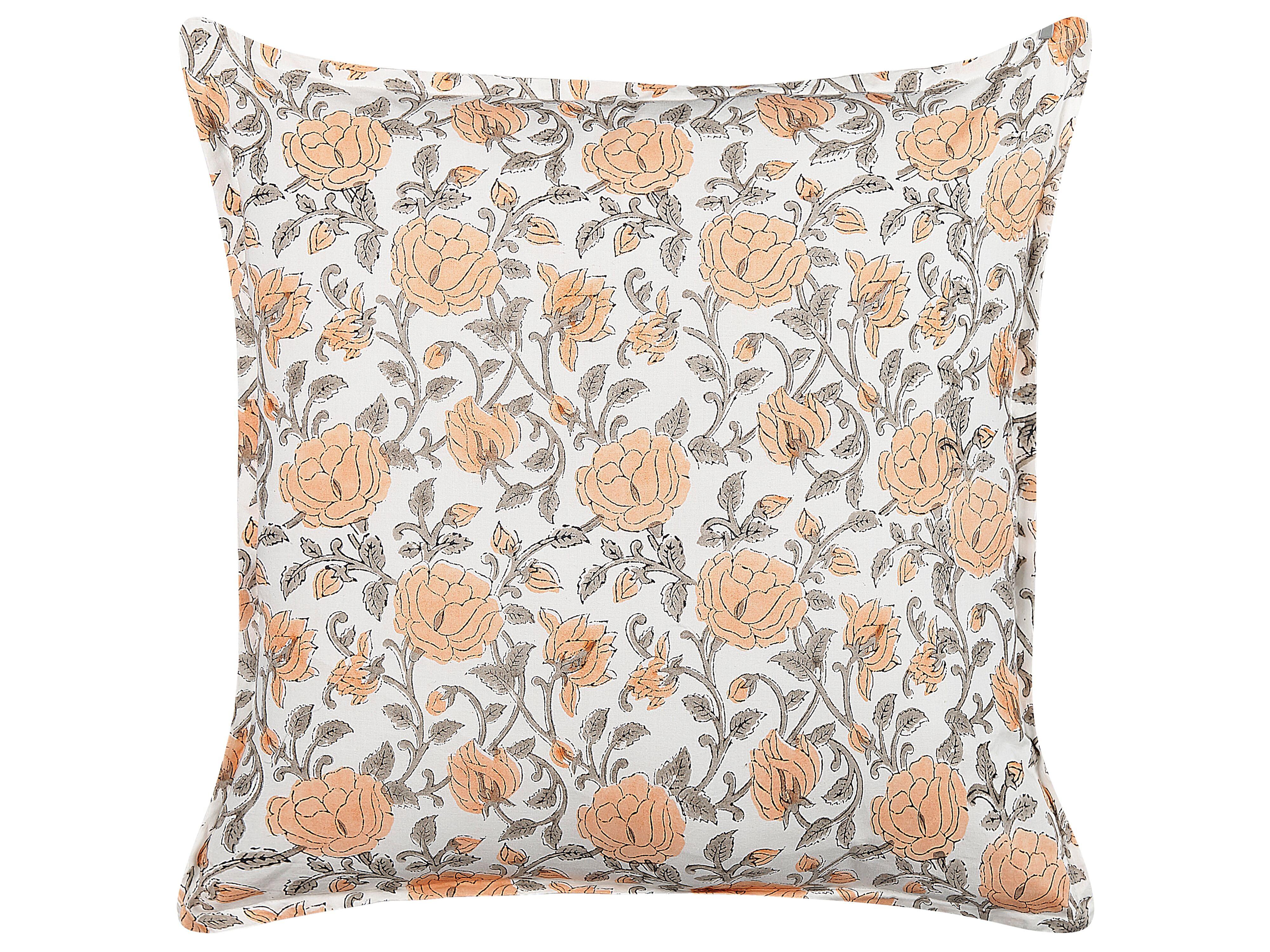 DEKOKISSEN Cremeweiß 45/45 cm Meadia - Ecru, Naturmaterialien/Textil (45/45cm) - Beliani