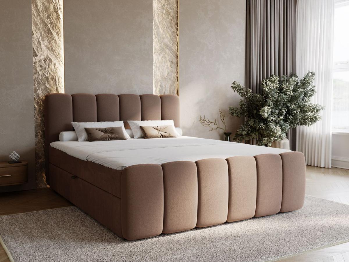 BOXBETT Cloud 140x200 Braun - Braun, Holz/Textil (140/200cm) - Graingold