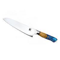 KÜCHENMESSER DUMA silber Damaststahl - Silberfarben, Metall (34cm) - KAWOLA