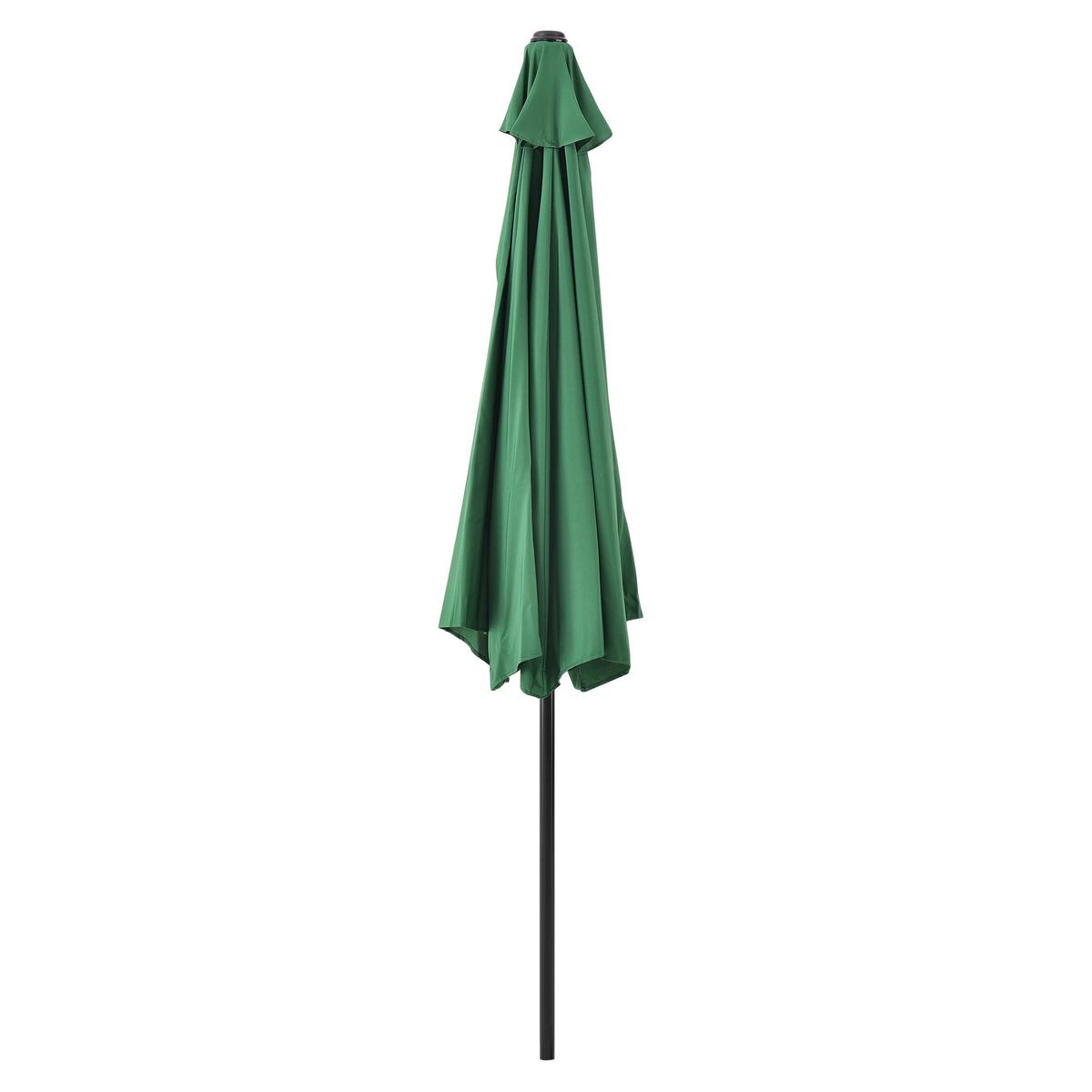 HALB-SONNENSCHIRM Eger - Grün, Textil/Metall (300/150cm) - casa.pro