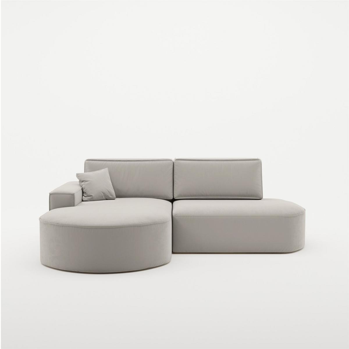 ECKSOFA Venedig Mit Schlaffunktion - Hellgrau, Holzwerkstoff/Textil (278/179cm) - Fun Möbel