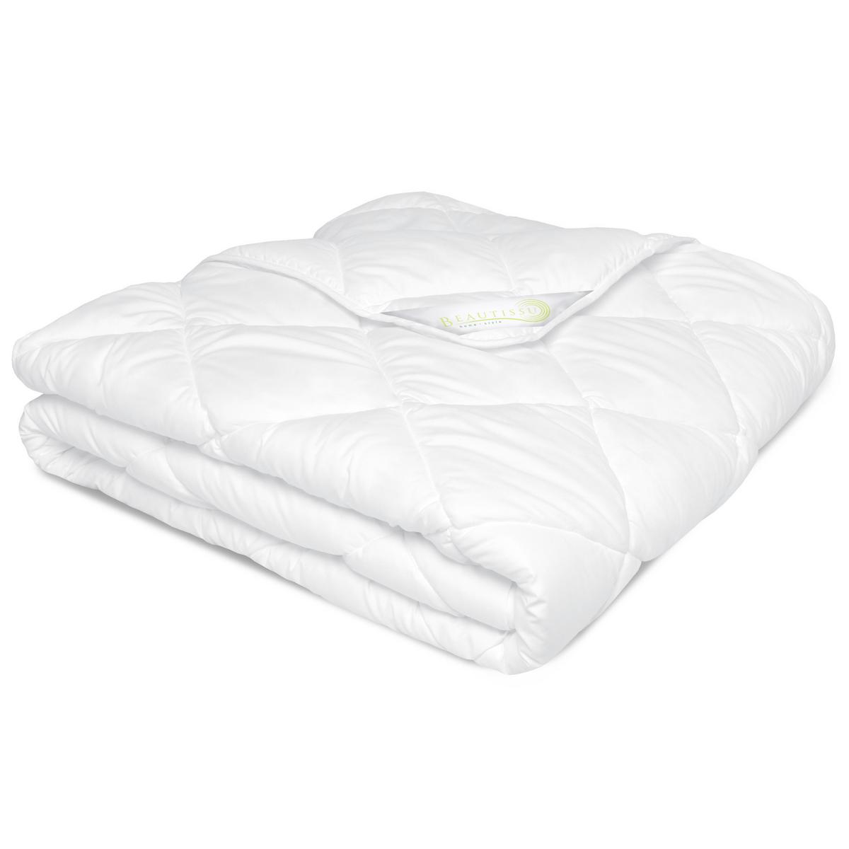 BETTDECKE BeauNuit MD 135x200cm Mono (2tlg) - Weiß, Textil (135/200cm) - Beautissu 