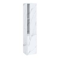 HÄNGESCHRANK Marmor Weiß Dekor - Weiß/Grau, Holzwerkstoff (33/160/28cm) - MCW