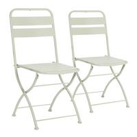 GARTENKLAPPSTUHL-SET Perla Metall - Grün, Metall (42/88/50cm) - VS Venta-stock