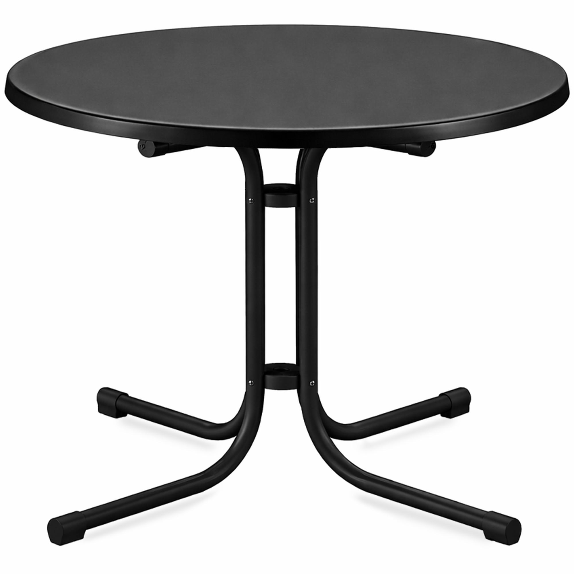 BISTOTISCH Bistroni WP Ø80xH70cm Schwarz - Schwarz, Holzwerkstoff (70/80/70cm) - Beautissu 