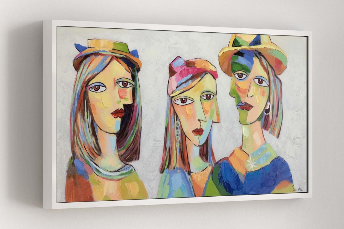 ACRYLBILD HANDGEMALT 120/60 cm - Multicolor, Holz/Textil (120/60cm) - KUNSTLOFT