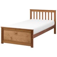 BETT mit Lattenrost 90/200 cm Kiefernholz Braun Olendon - Braun, Holz (90/200cm) - Beliani