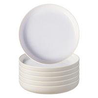 SUPPENTELLER Crafted Cotton ø 21,9 cm 6er Set - Beige, Keramik (21.9cm) - like.Villeroy & Boch