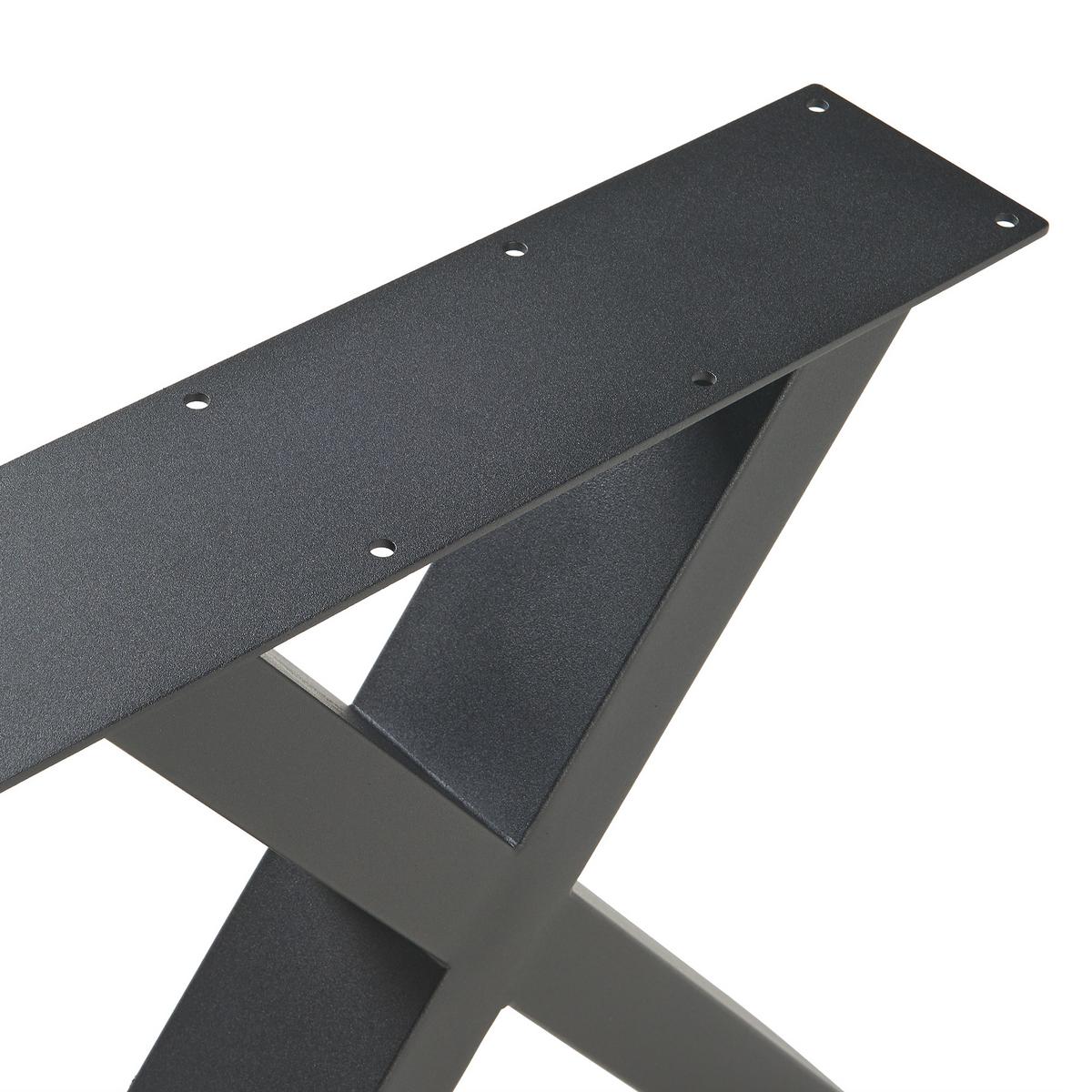 TISCHGESTELL-SET 2 TLG. Maribo - Schwarz, Metall (40/42/10cm) - [en.casa]