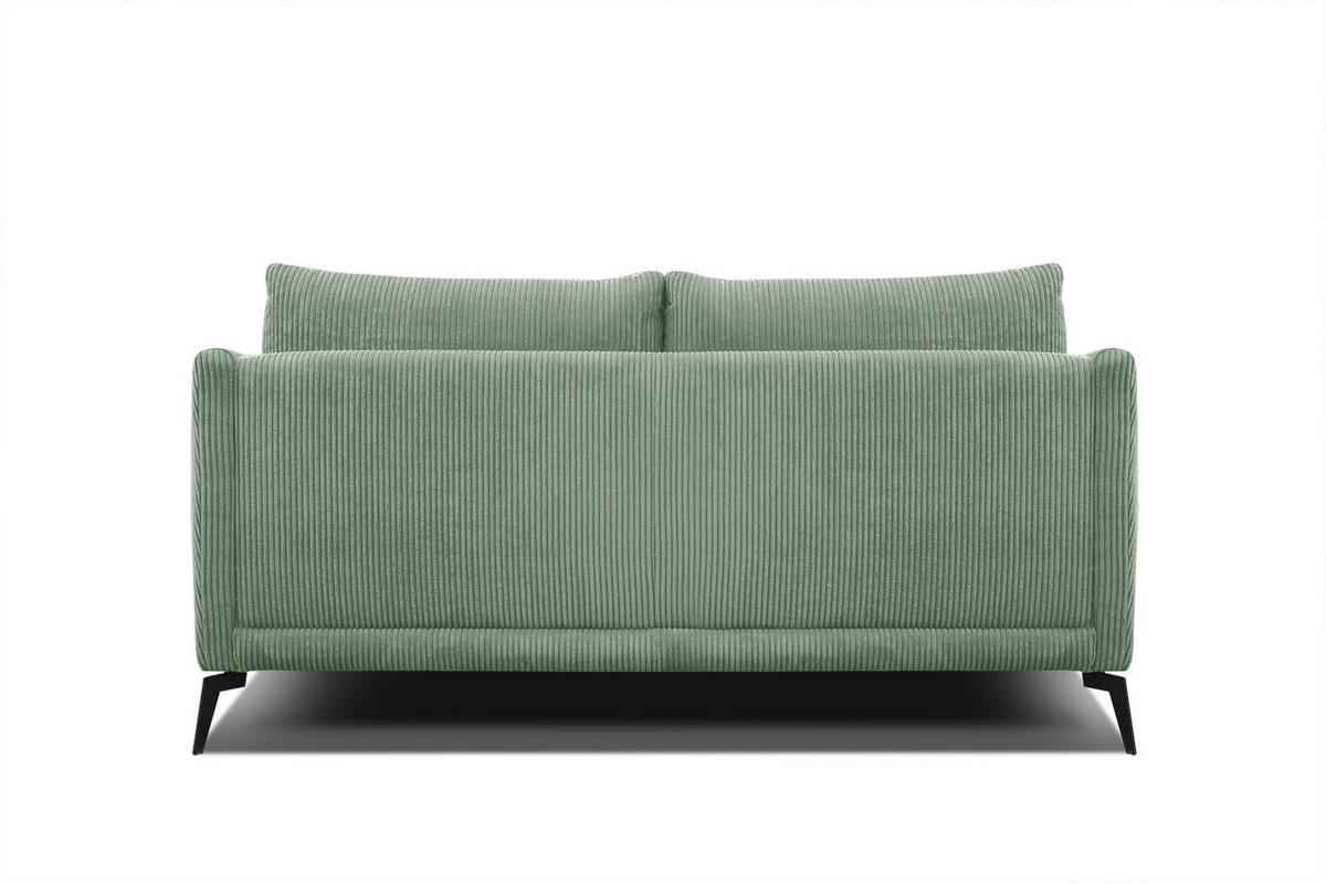SOFA VILT 2,5-Sitzer, mintgrün - Schwarz/Mintgrün, Holzwerkstoff/Textil (202/89/94cm) - Wozimo