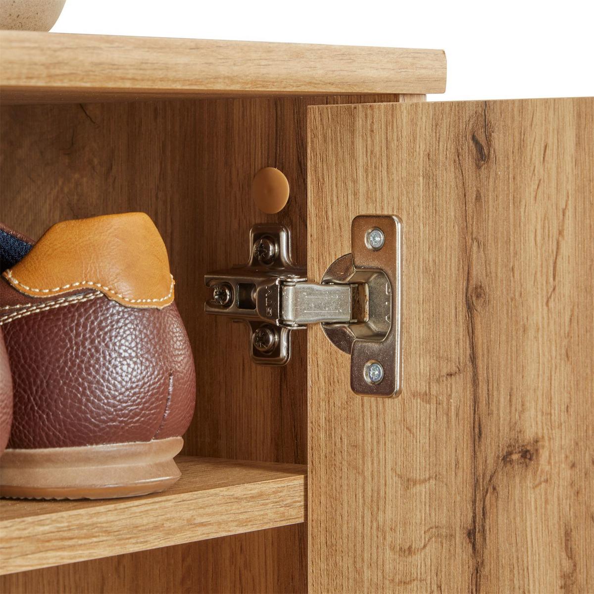 SCHUHSCHRANK LENNIS Wotan Eiche - Eiche Wotan, Holzwerkstoff (60/70/35cm) - CARO-Möbel
