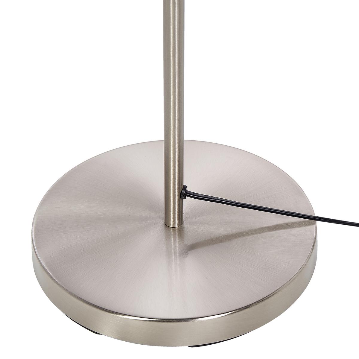 STEHLAMPE Ramis 23/23/154 cm - Silberfarben, Metall (23/23/154cm) - Beliani