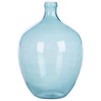 DEKOVASE Glas blau Roti - Hellblau, Glas (39cm) - Beliani