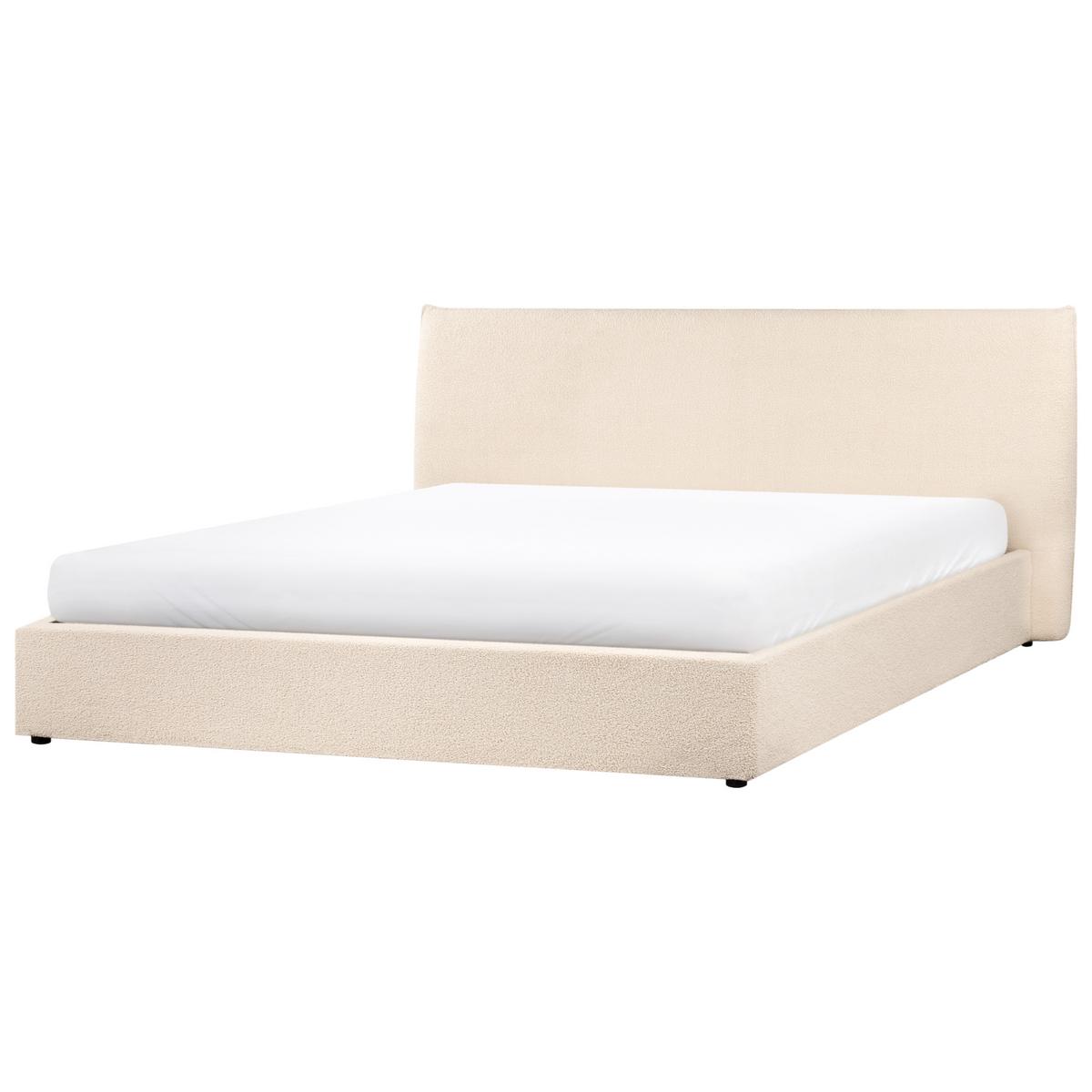 POLSTERBETT 180x200 cm Beige Lavaur - Beige, Textil (180/200cm) - Beliani