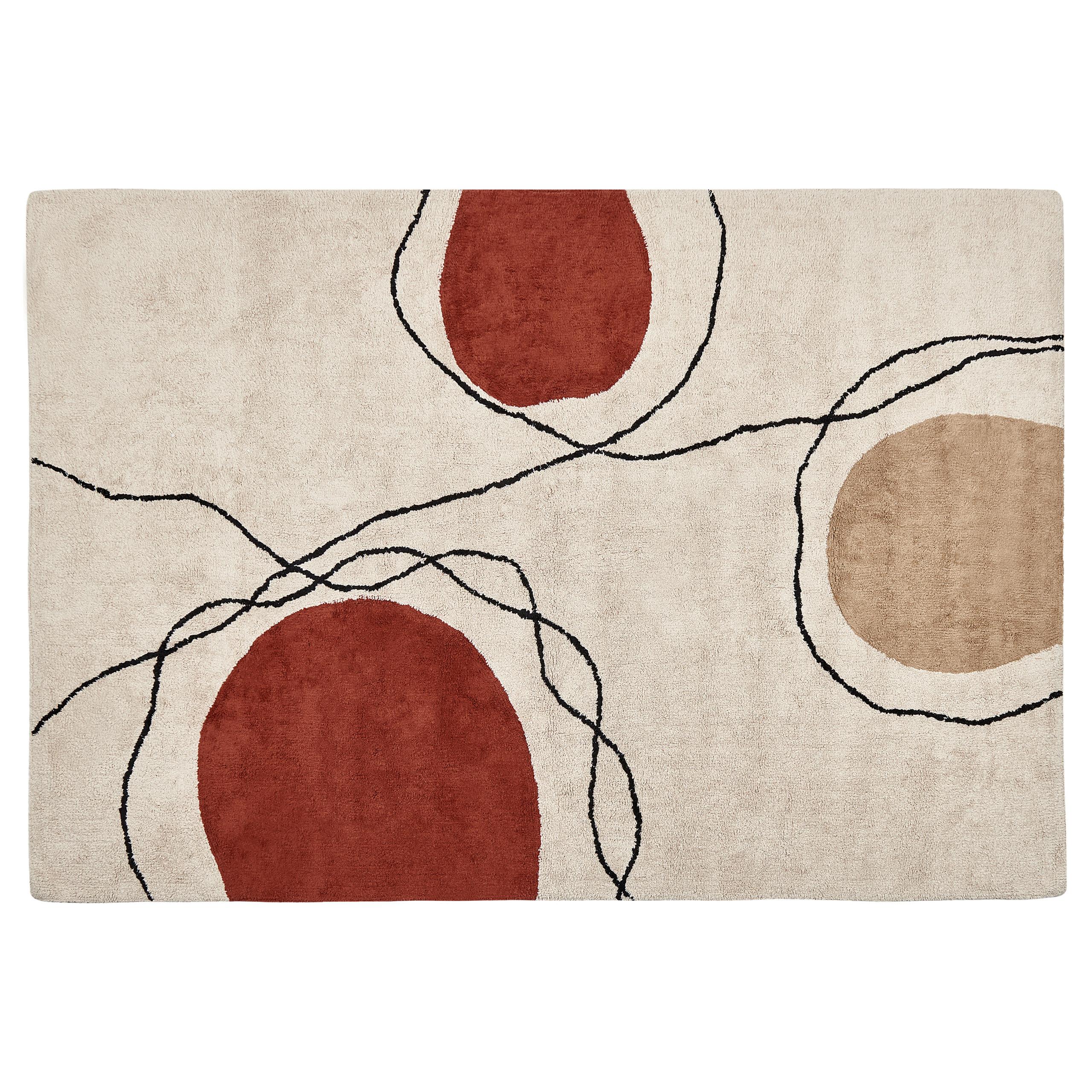 KURZFLOR-TEPPICH Bolat 200/140 cm - Beige, Textil (140/200cm) - Beliani