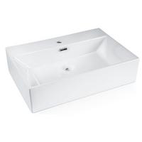 WASCHBECKEN Nyvyn 60/42/15 cm - Weiß, Keramik (42/15/60cm) - ZMH