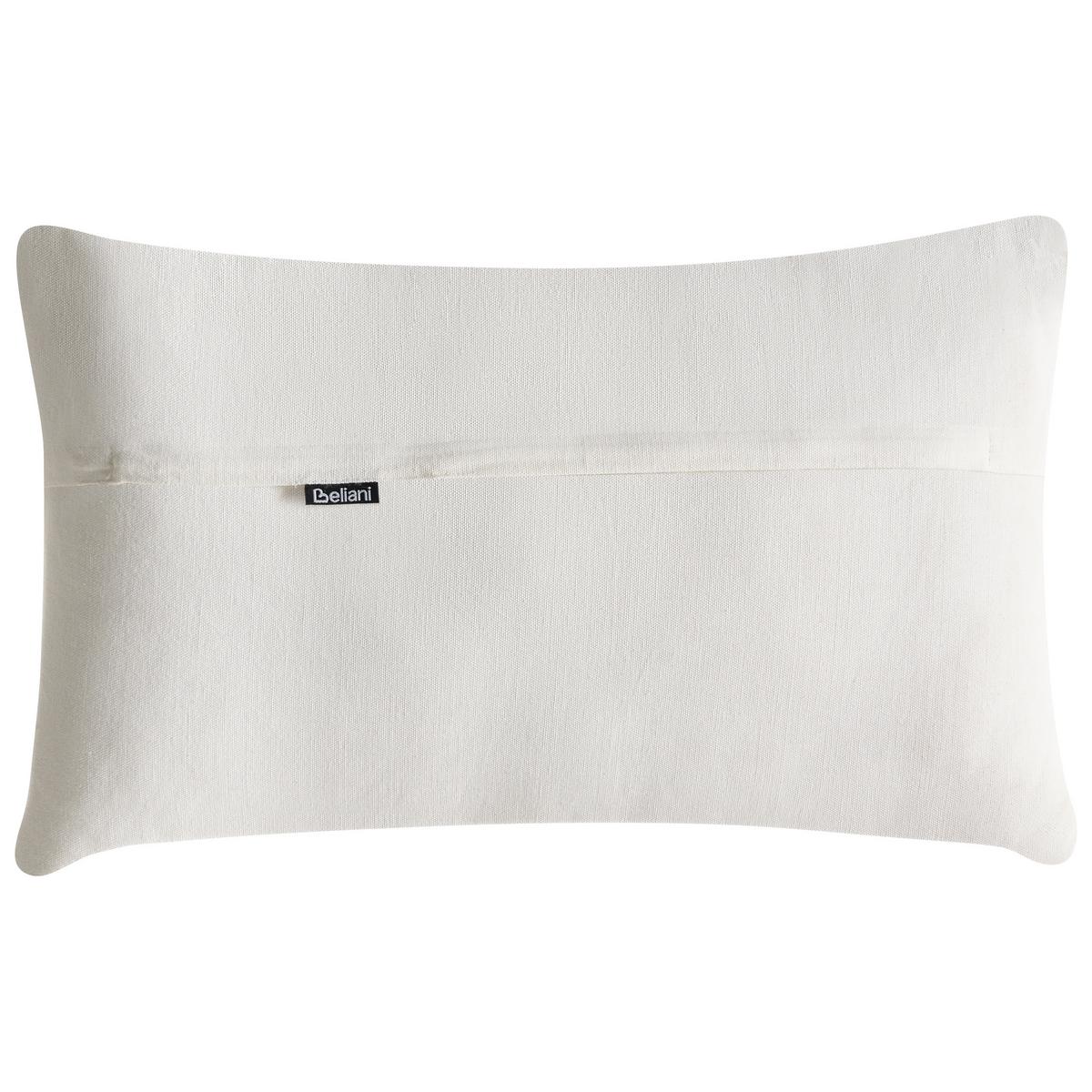 DEKOKISSEN 3er-Set Weiß 30/50 cm Canarium - Weiß, Textil (45/45cm) - Beliani