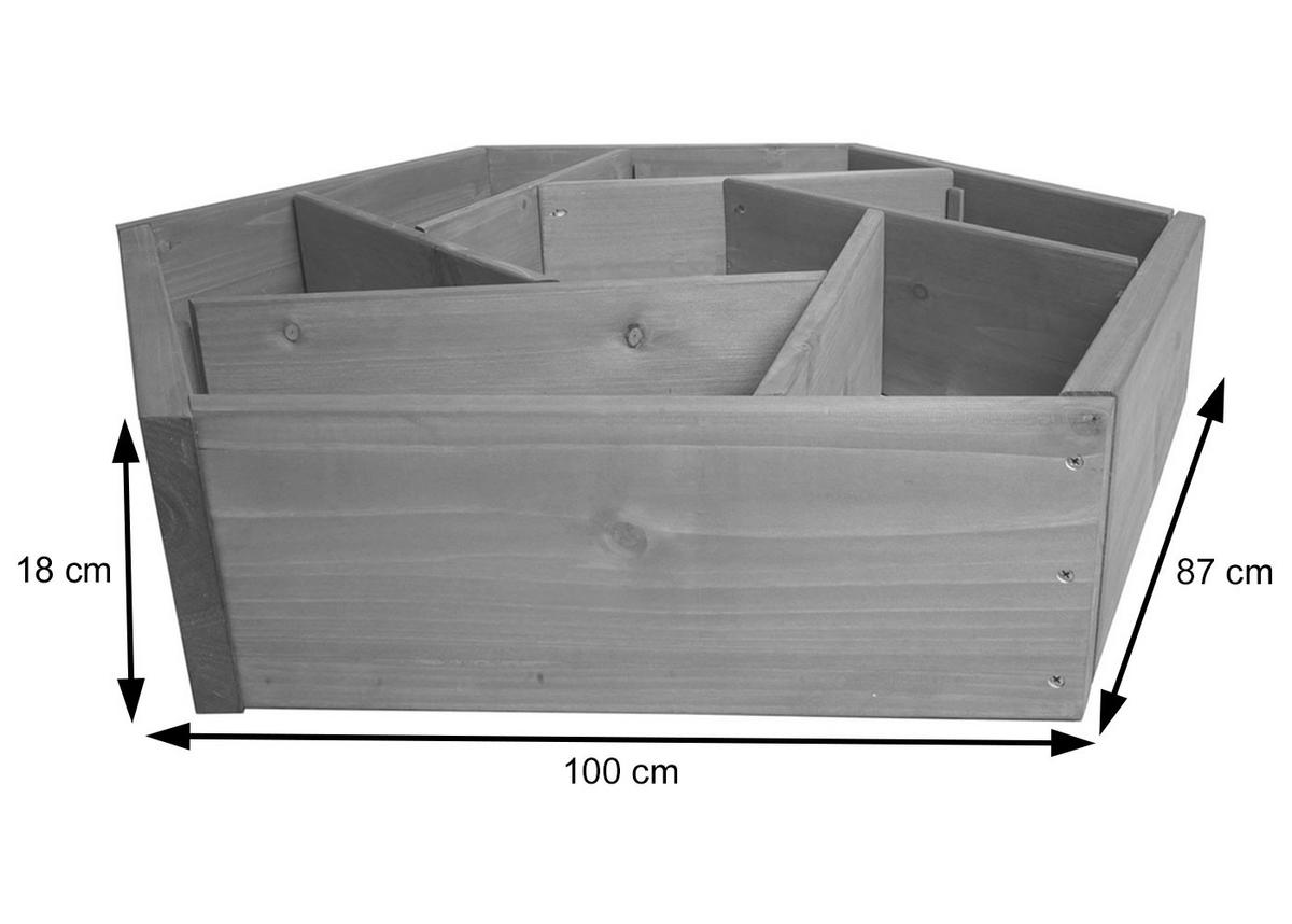 PFLANZKASTEN Braun - Braun, Holz (100/18/87cm) - MCW