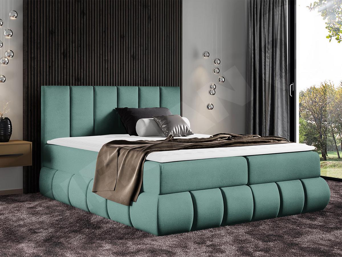 BOXBETT Venezia - H3 - Hellgrün, Holz (160/200cm) - MIRJAN24