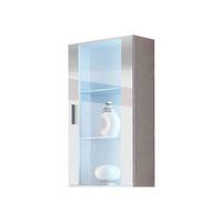 HÄNGEVITRINE Soho S02 - Silberfarben/Weiß, Holzwerkstoff/Kunststoff (60/112/29cm) - MIRJAN24