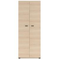 KLEIDERSCHRANK Odelis 2-türig 79 cm - Beige/Schwarz, Holzwerkstoff/Kunststoff (79/203/33.7cm) - Selsey