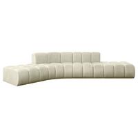 ECKSOFA modulares Sofa Solven-L1 - 380x174x70 cm Beige - Beige, Holzwerkstoff/Textil (380/174cm) - ALTDECOR
