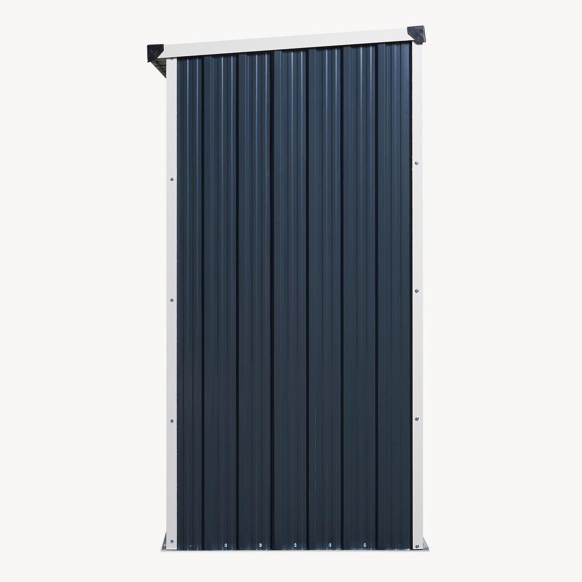BRENNHOLZUNTERSTAND Kalmar - Anthrazit, Metall (158/152/80cm) - casa.pro