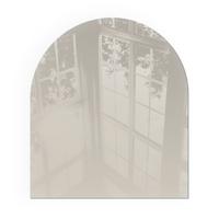 GLASPLATTE für Kamin 80x70 cm - Creme, Glas (80/70/0.4cm) - TULUP