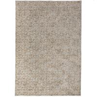 TEPPICH Kurzflor, mit Fransen, EWENNY, in Natur, Mosaik, 200 x 300 cm - Beige, Textil (200/300cm) - KADIMA DESIGN