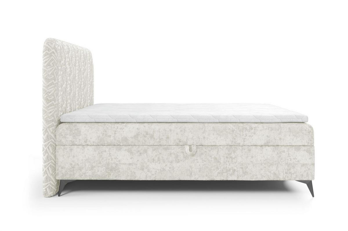 BOXBETT Triana - Creme, Holzwerkstoff/Textil (140/200cm) - Fun Möbel