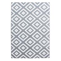 TEPPICH Kurzflor INN in Grau, geometrisch, 120 x 170 cm - Grau, Textil (170/120cm) - KADIMA DESIGN