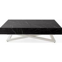 COUCHTISCH Cavetta U höhenverstellbar ausziehbar, Marmor Schwarz 120-200/80/27-76 cm - Kaschmir/Anthrazit, Holzwerkstoff/Metall (80/200/76cm) - WFL GROUP