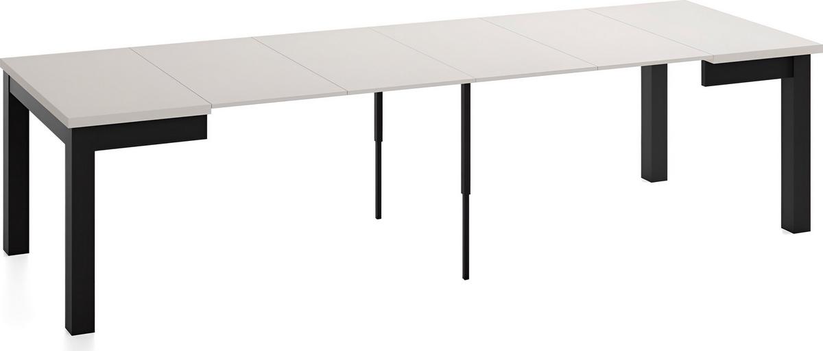 ESSTISCH Toren ausziehbar verlängerbar quadratisch, Kaschmir 90-290/90/76.5 cm - Kaschmir/Beige, Holz/Holzwerkstoff (90/290/76.5cm) - WFL GROUP