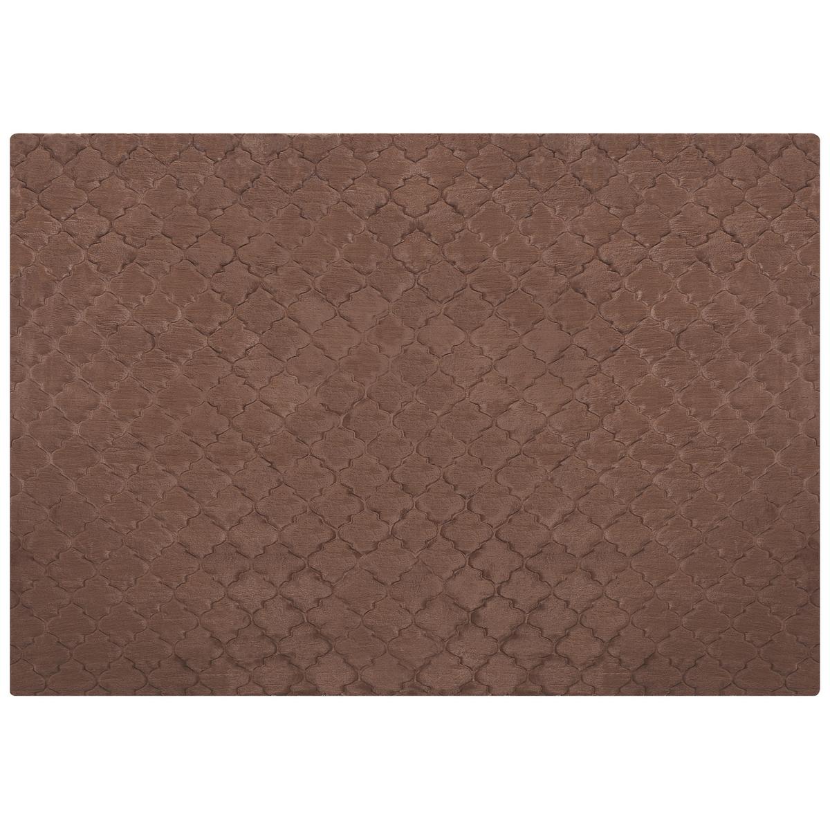 SHAGGY-KUNSTFELLTEPPICH Gharo 230/160 cm - Braun, Kunststoff (160/230cm) - Beliani