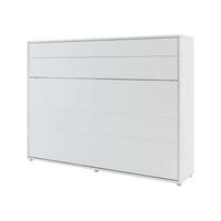 SCHRANKBETT Bed-Concept BC-04 140x200 mit LED-Lampe - Weiß/Grau, Holz/Holzwerkstoff (140/200cm) - MIRJAN24