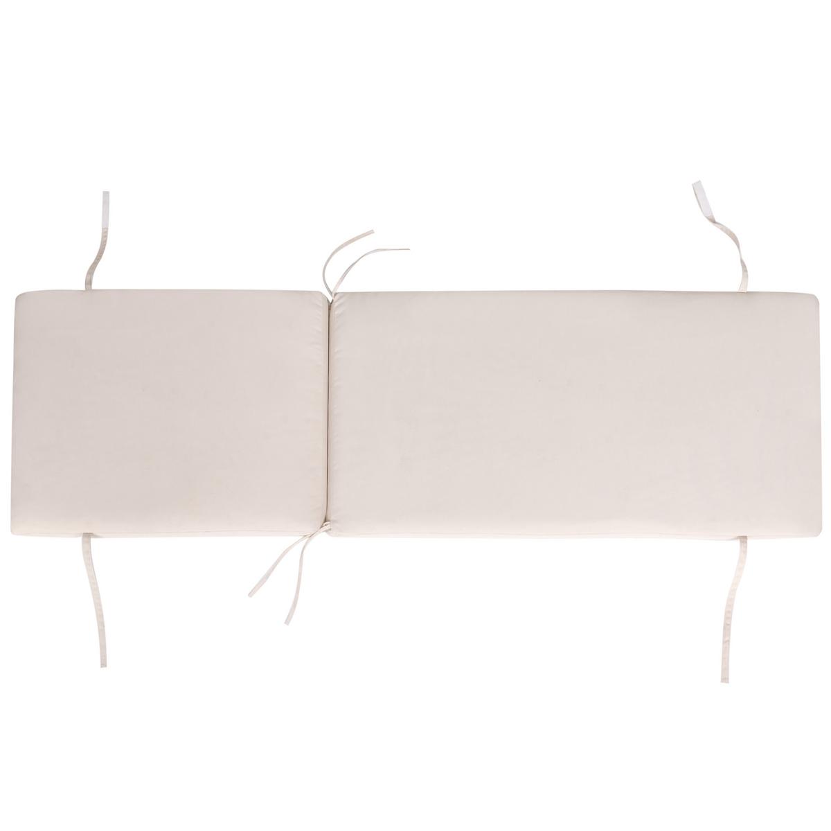 SONNENLIEGE mit Kissen Beige Verdello - Beige, Metall (190/42/60cm)