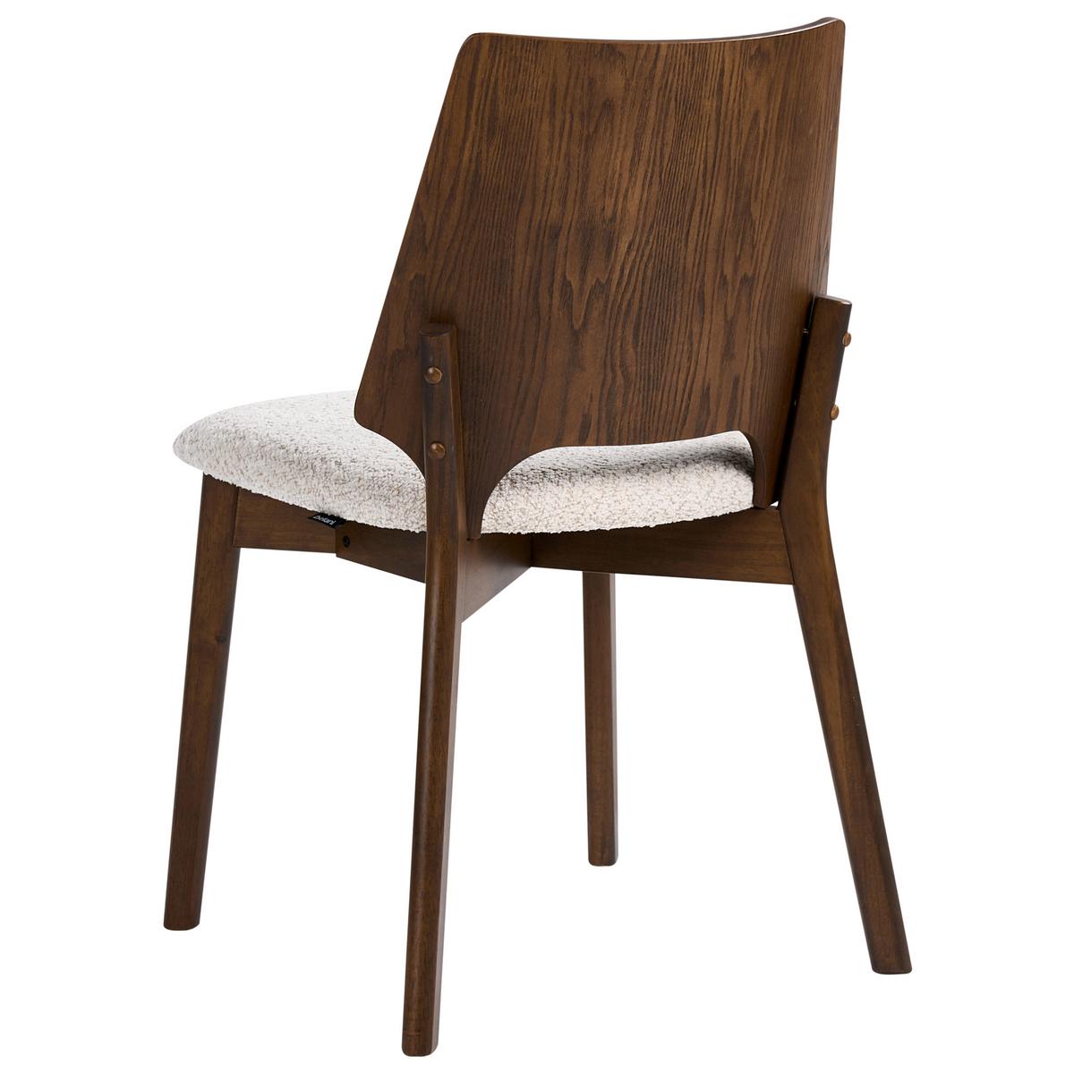 ESSZIMMERSTUHL 2er Set Braun/Hellbeige Abee - Beige/Braun, Holz/Holzwerkstoff (47/88/46cm) - Beliani