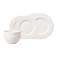 BASIC-SET Manufacture Rock Blanc weiß 6-tlg. - Weiß, Keramik (2/2/2cm) - Villeroy & Boch
