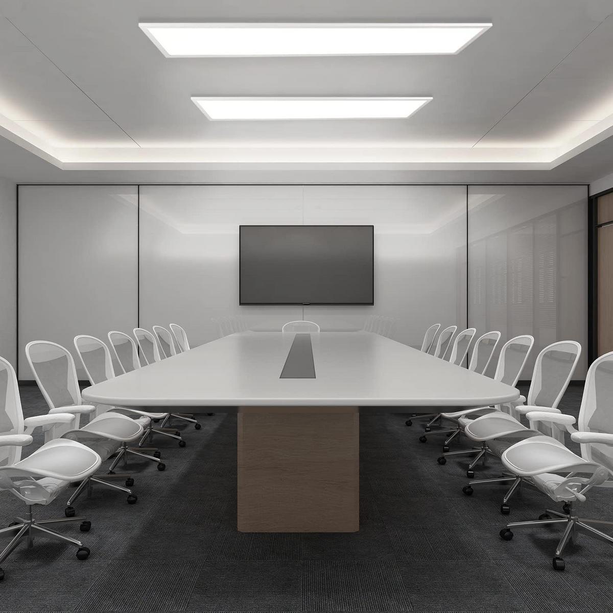 LED-DECKENLEUCHTE Nelly 120/30/1 cm - Weiß, Metall (120/30/1cm) - Nettlife