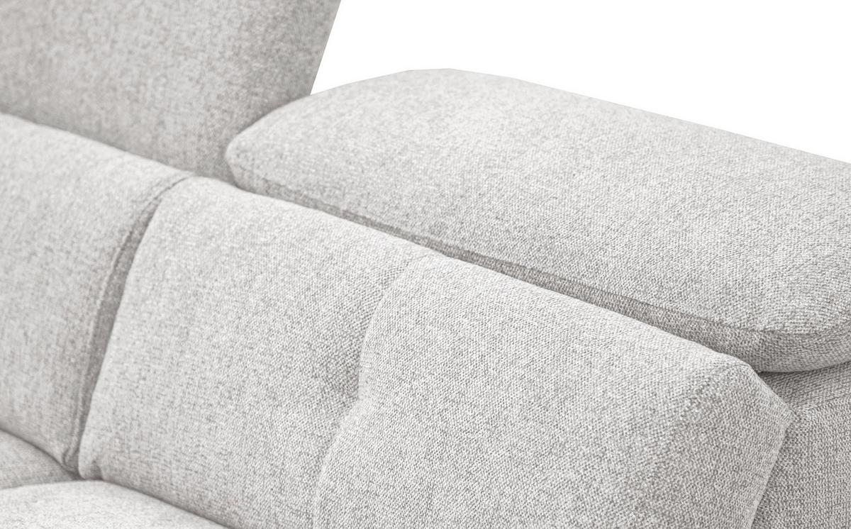SOFA AVENA 3-Sitzer, hellgrau - Hellgrau, Holzwerkstoff/Textil (204/80/108cm) - Wozimo