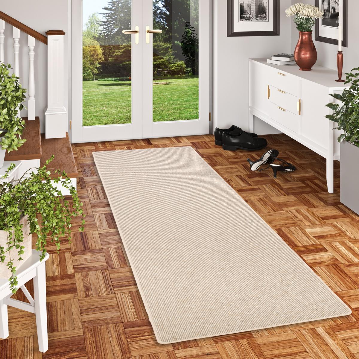 NATUR SISAL-OPTIK TEPPICH TAFF LÄUFER - Honig, Textil (80/320cm) - Snapstyle
