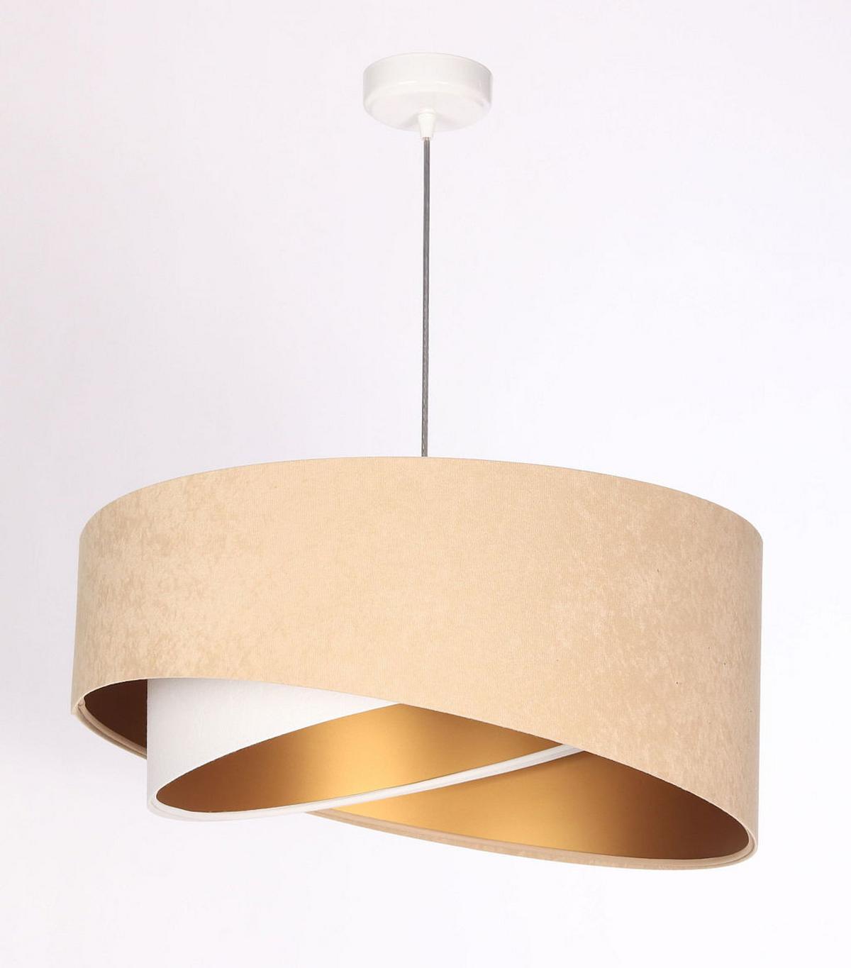 HÄNGELEUCHTE Beige 50/23 cm - Beige, Kunststoff (50/1/23cm) - ONZENO