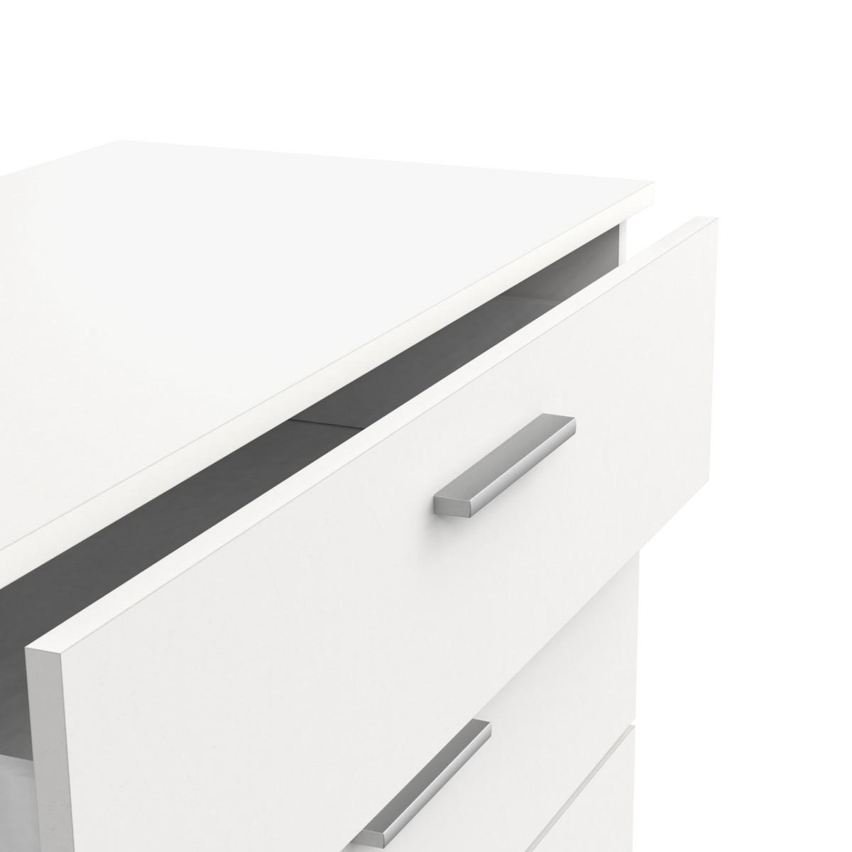 KOMMODE mit 4 Schubladen in Mattweiß - L 79,7 cm - Weiß, Holzwerkstoff (41.9/82.6/87.2cm) - Calicosy